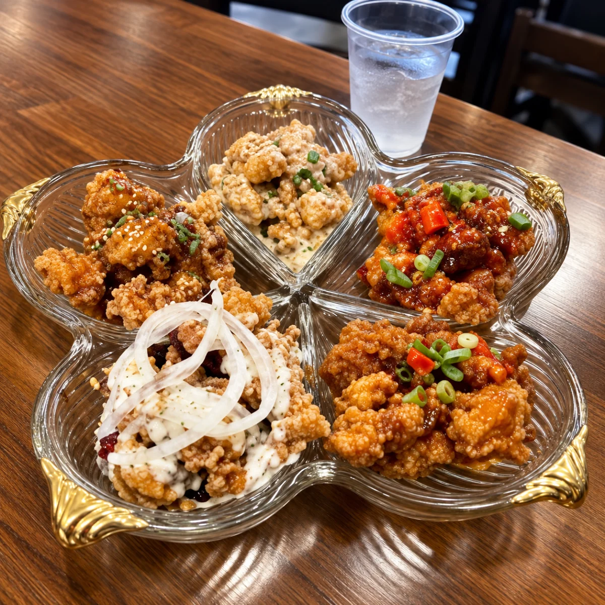 fried chicken combos sauce sampler