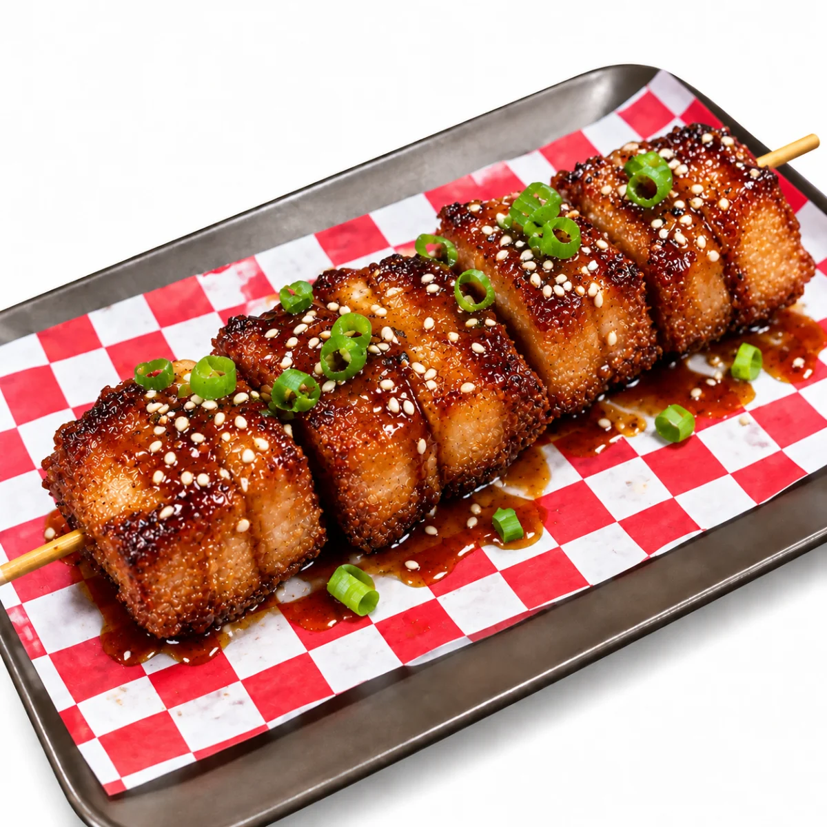 k kkochi skewers pork belly bites skewer