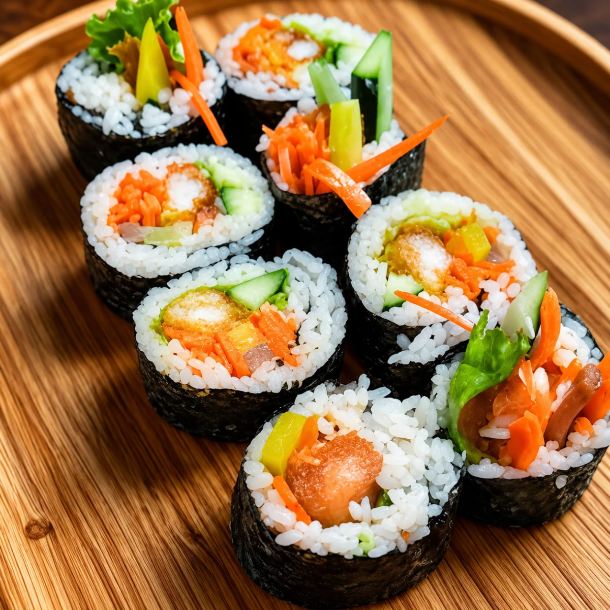 kimbap shrimp tempura kimbap