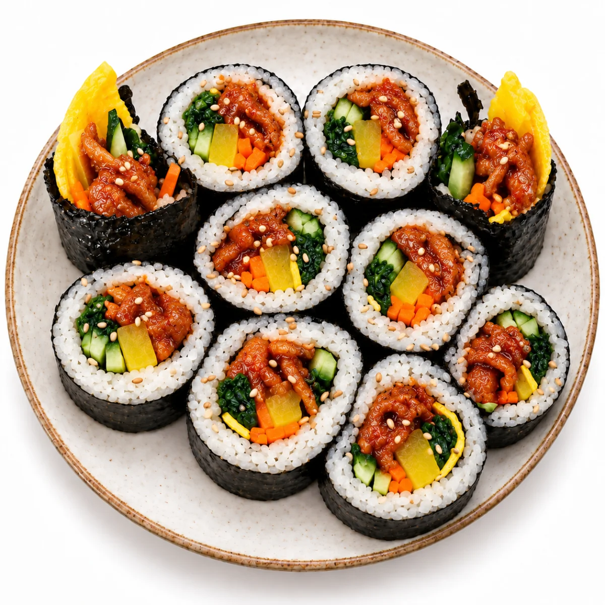 kimbap spicy pork kimbap