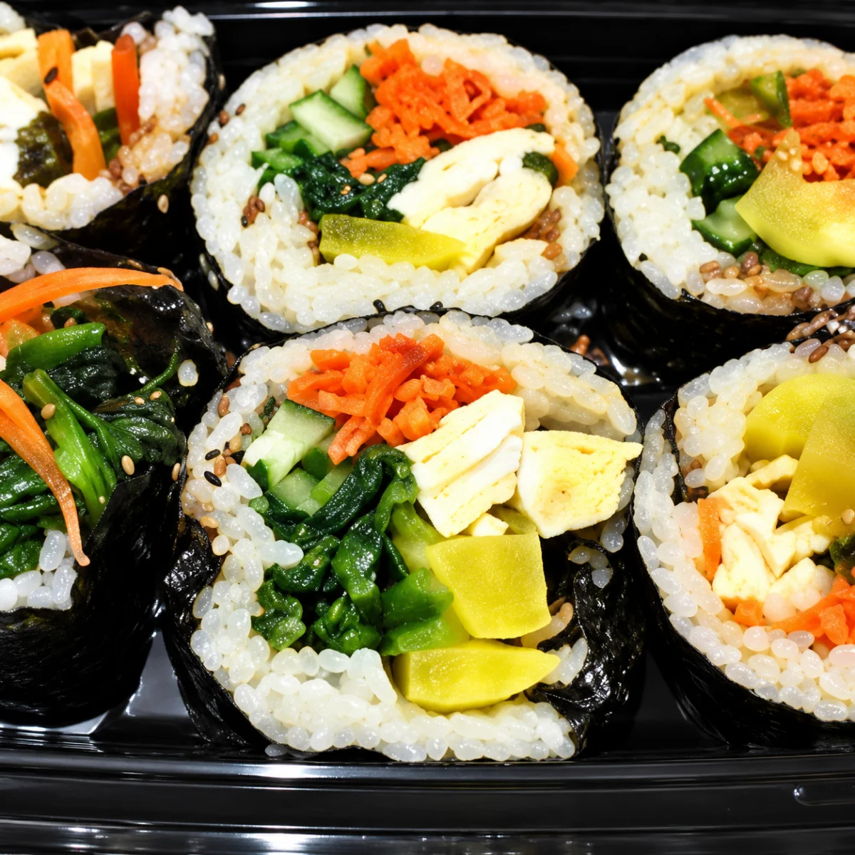 kimbap veggie egg kimbap