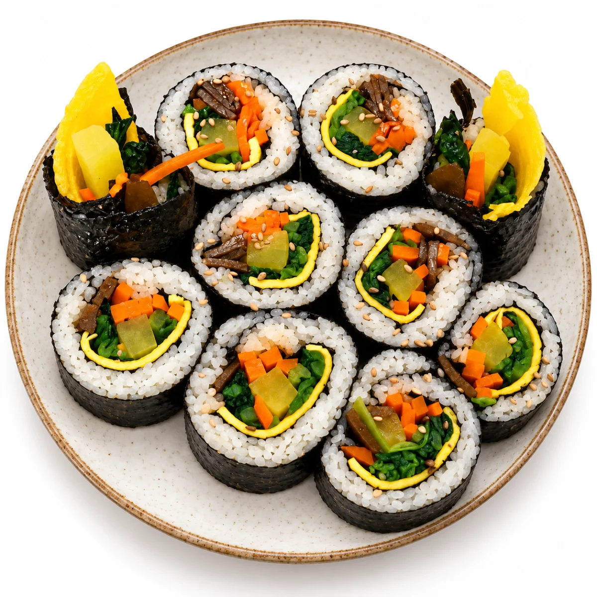 kimbap veggie kimbap